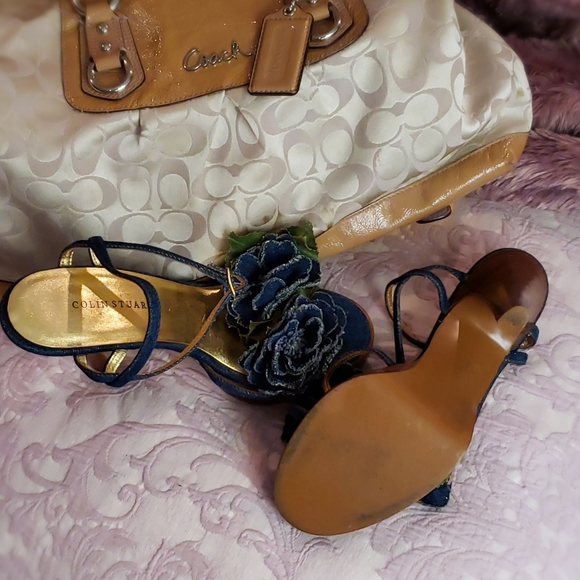 Sexy Denim Platform High Heels (Vintage) - Picture 13 of 15